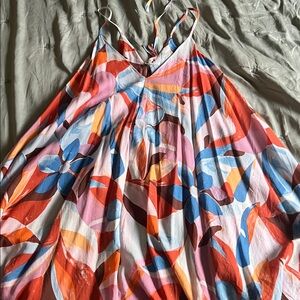 Forever 21 Colorful Floral Flowy Dress